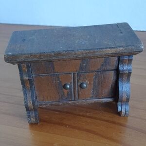Vintage Wooden Miniature Cabinet